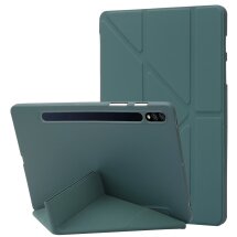Чехол Deexe Origami Series для Samsung Galaxy Tab S10 Plus - Midnight Green: фото 1 из 4