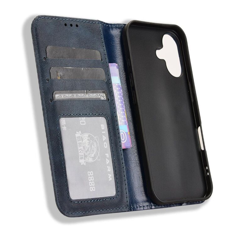 Чехол Deexe Retro Style для Apple iPhone 16 - Blue: фото 4 из 8