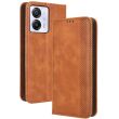 Чехол Deexe Retro Style для Blackview Color 8 / Oscal Modern 8 - Brown (378002Z)