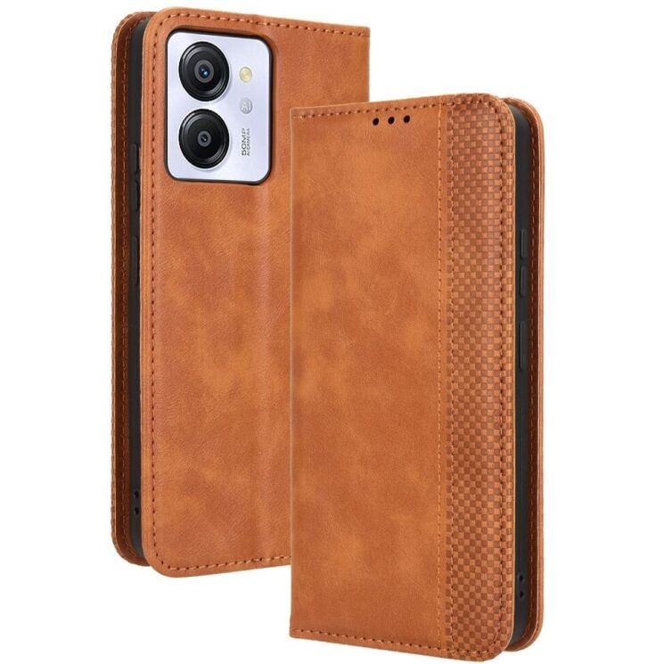 Чехол Deexe Retro Style для Blackview Color 8 / Oscal Modern 8 - Brown: фото 1 из 7