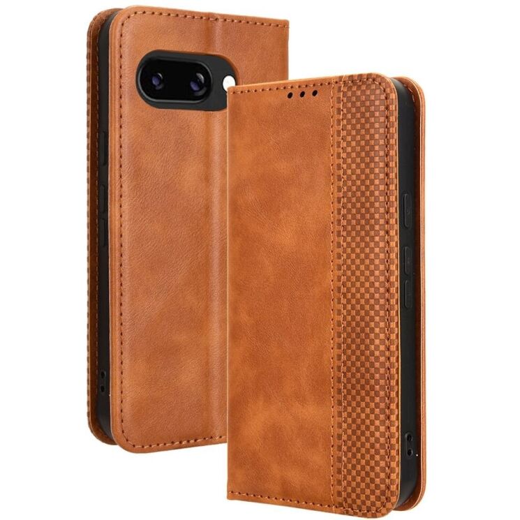 Чехол Deexe Retro Style для Google Pixel 9a - Brown: фото 1 из 7