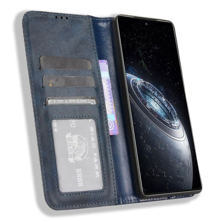 Чехол Deexe Retro Style для Infinix GT 20 Pro - Blue: фото 2 из 7