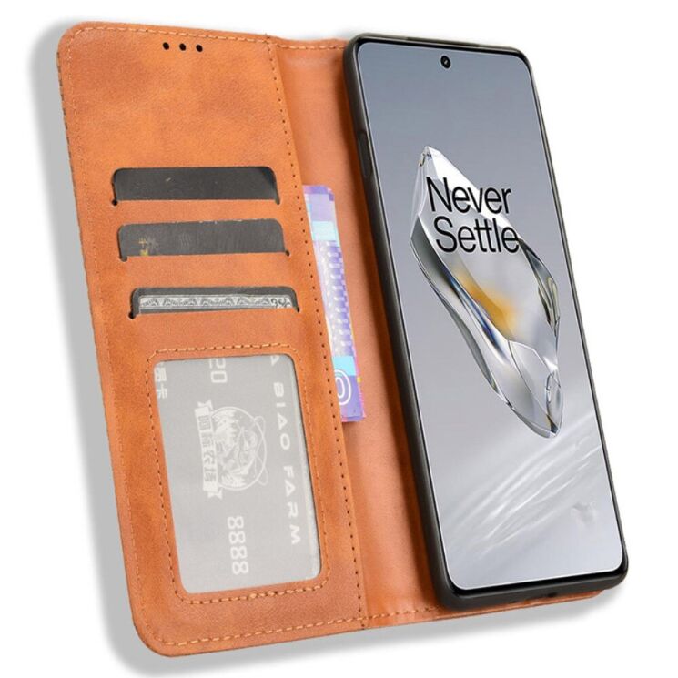 Чехол Deexe Retro Style для OnePlus 12R / Ace 3 - Brown: фото 2 из 7