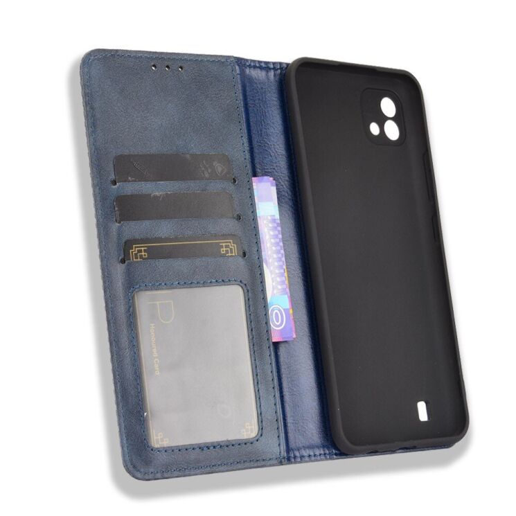 Чехол Deexe Retro Style для Realme C11 2021 - Blue: фото 3 из 12