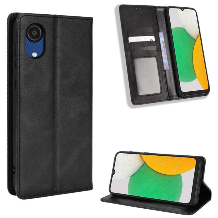Чохол Deexe Retro Style для Samsung Galaxy A03 Core (A032) - Black: фото 8 з 9