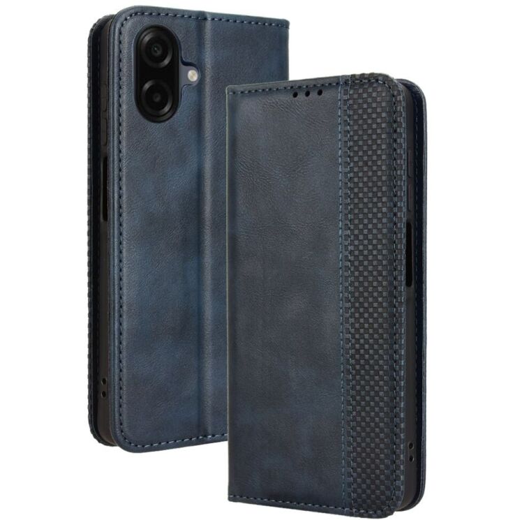 Чехол Deexe Retro Style для Samsung Galaxy A07 (A075) - Blue: фото 1 из 18