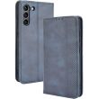 Чехол Deexe Retro Style для Samsung Galaxy S21 FE (G990) - Blue (230626L)
