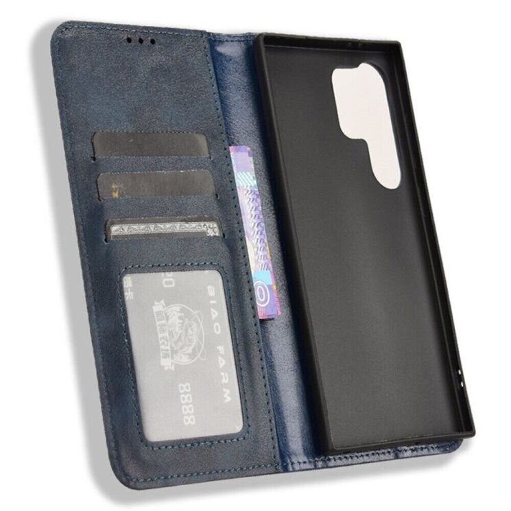 Чехол Deexe Retro Style для Samsung Galaxy S23 Ultra (S918) - Blue: фото 4 из 7