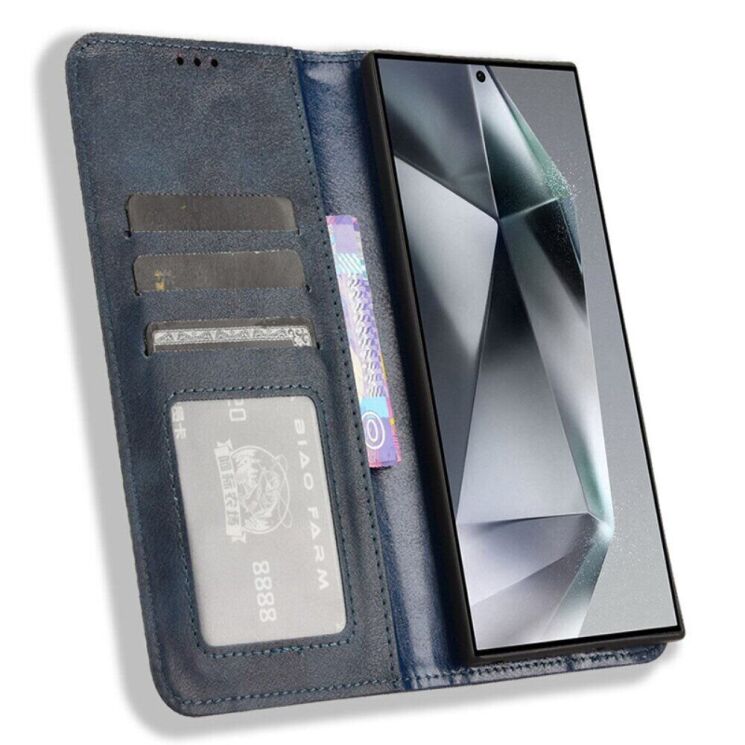 Чехол Deexe Retro Style для Samsung Galaxy S23 Ultra (S918) - Blue: фото 2 из 7