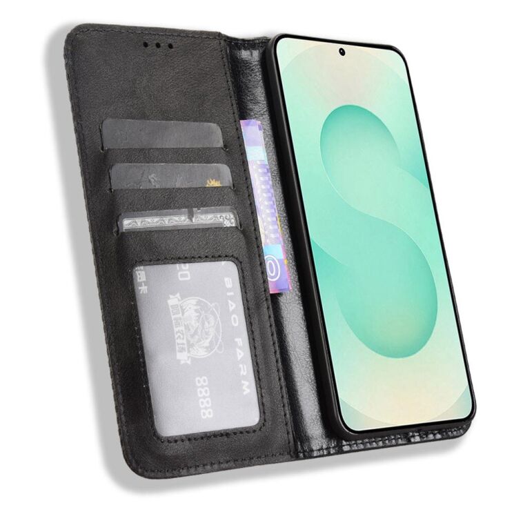 Чохол Deexe Retro Style для Samsung Galaxy S25 Edge (S937) - Black: фото 3 з 7