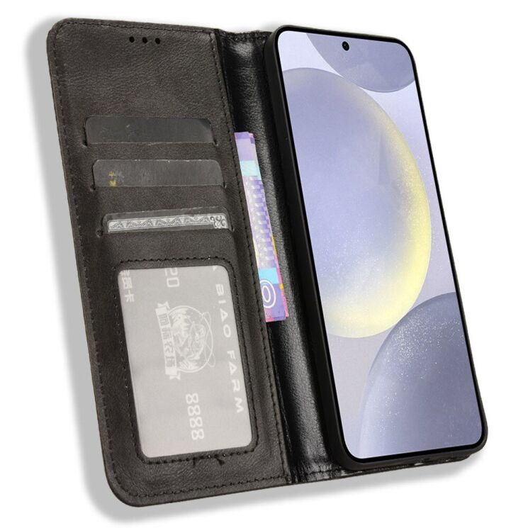 Чохол Deexe Retro Style для Samsung Galaxy S25 Plus (S936) - Black: фото 2 з 7