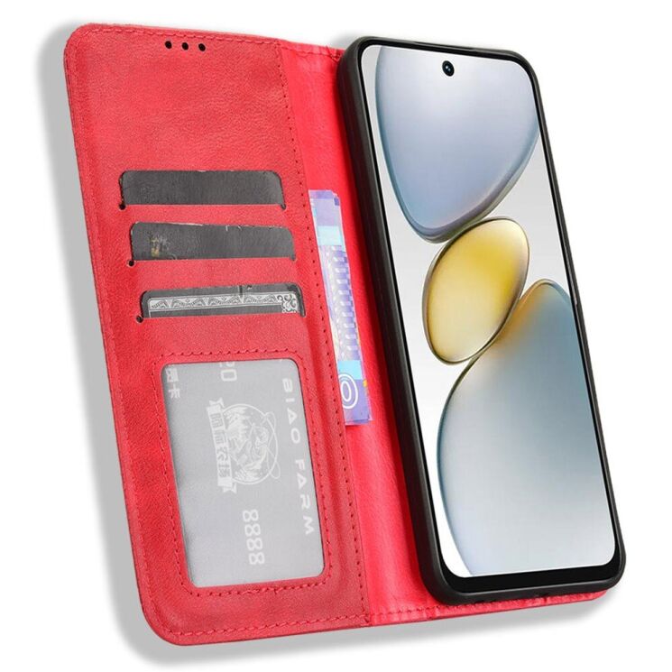 Чехол Deexe Retro Style для TECNO Spark Go 1 - Red: фото 2 из 7