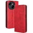 Чехол Deexe Retro Style для TECNO Spark Go 1 - Red (361801R)