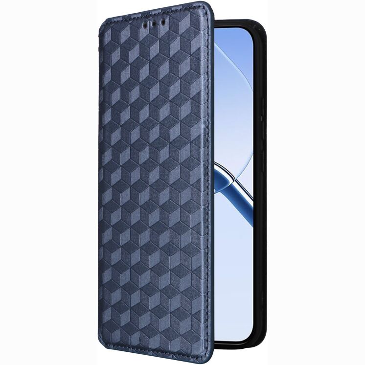 Чохол Deexe Rhombus Book для Realme 16 - Blue: фото 6 з 9