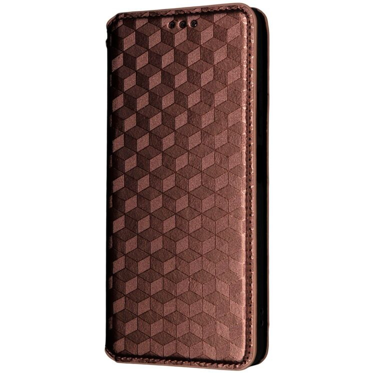 Чохол Deexe Rhombus Book для Realme C71 - Brown: фото 5 з 6