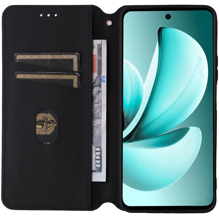 Чохол Deexe Rhombus Book для Realme C71 - Brown: фото 2 з 6