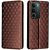 Чохол Deexe Rhombus Book для Realme C71 - Brown: фото 1 з 6