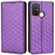 Чехол Deexe Rhombus Book для ZTE Blade A52 - Purple (305207V). Фото 1 из 8
