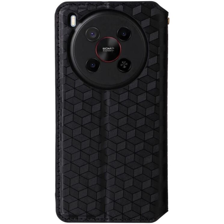 Чехол Deexe Rhombus Book для ZTE Nubia V70 Max - Black: фото 7 из 10