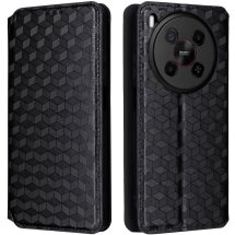 Чехол Deexe Rhombus Book для ZTE Nubia V70 Max - Black: фото 1 из 10
