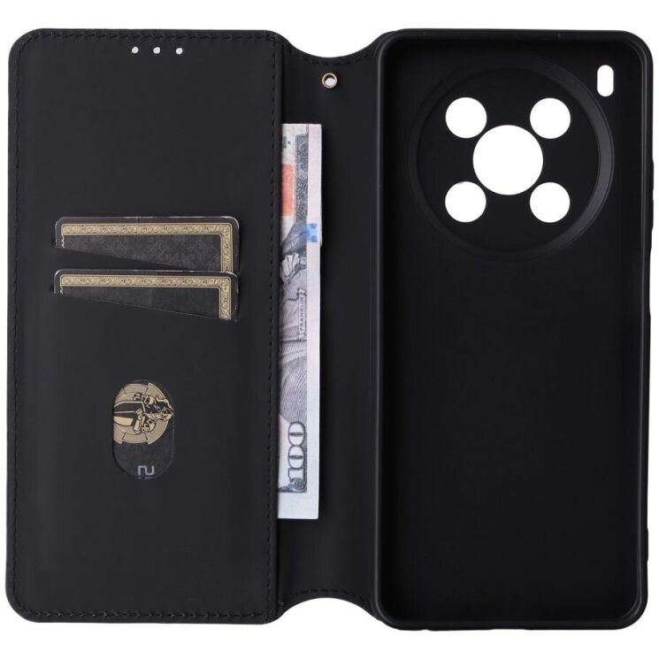 Чехол Deexe Rhombus Book для ZTE Nubia V70 Max - Black: фото 3 из 10