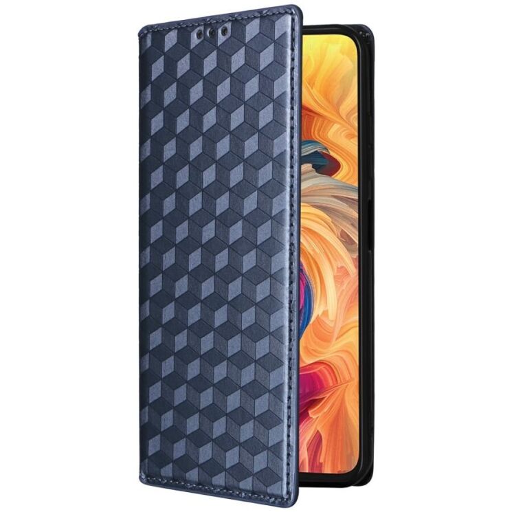 Чехол Deexe Rhombus Book для ZTE Nubia V70 - Blue: фото 6 из 7