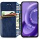 Чехол Deexe Rhombus Wallet для Motorola Edge 30 Neo - Blue (319616L). Фото 2 из 9