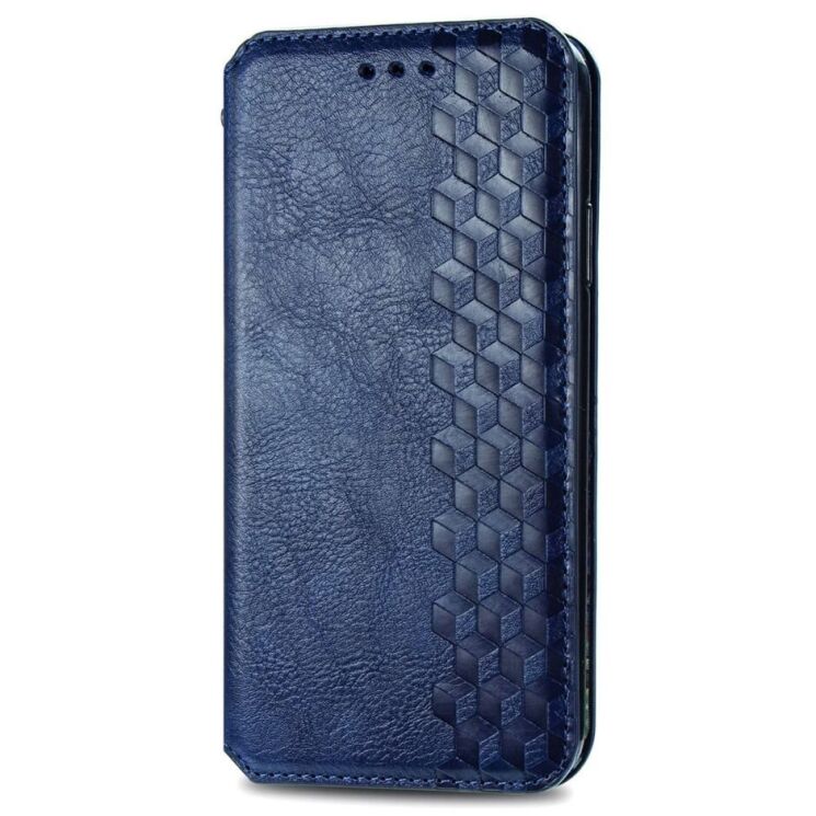 Чехол Deexe Rhombus Wallet для Motorola Edge 30 Neo - Blue: фото 5 из 9