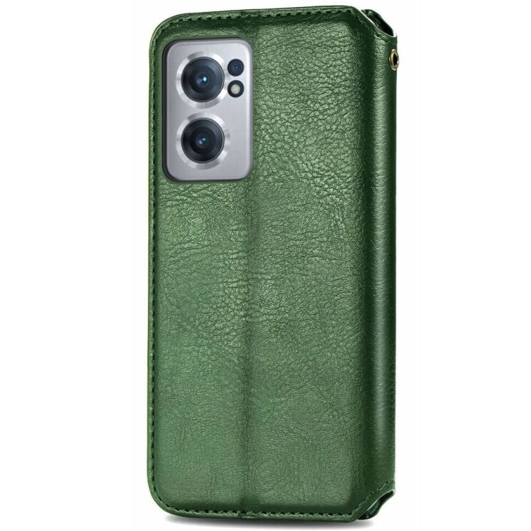 Чехол Deexe Rhombus Wallet для OnePlus Nord CE 2 - Green: фото 5 из 8