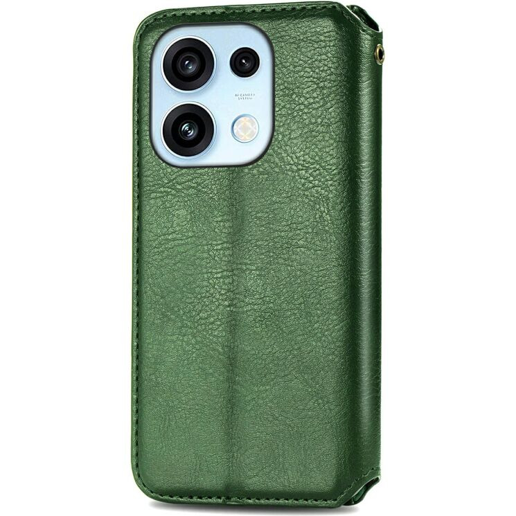 Чехол Deexe Rhombus Wallet для OPPO Reno 16 / 16 Pro - Green (413215G) Чехол Deexe Rhombus Wallet для OPPO Reno 16 / 16 Pro - Green: фото 5 из 12