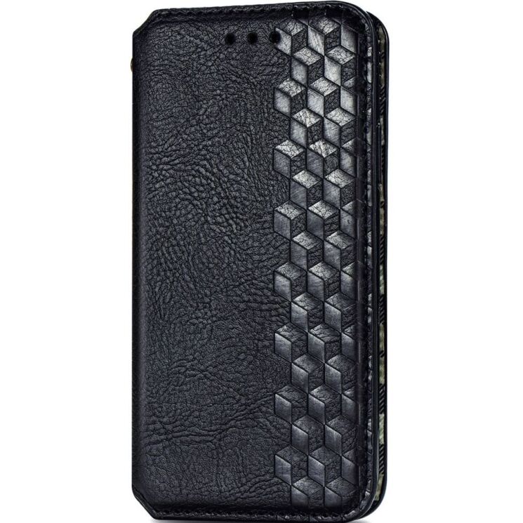Чехол Deexe Rhombus Wallet для Realme GT 6 - Black: фото 4 из 7
