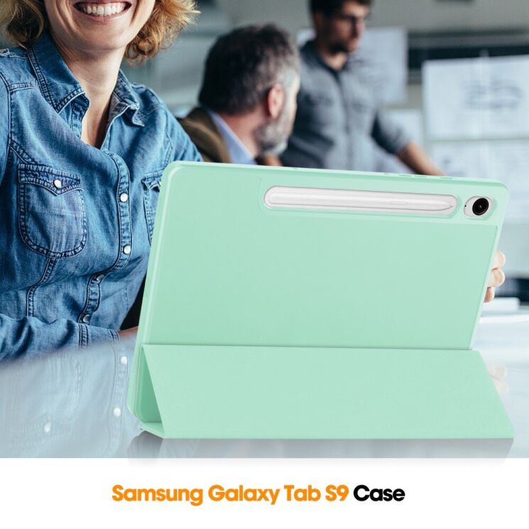 Чехол Deexe Smart Case для Samsung Galaxy Tab S9 FE (X510/516) / Tab S10 FE (X520/526) - Black: фото 10 из 10