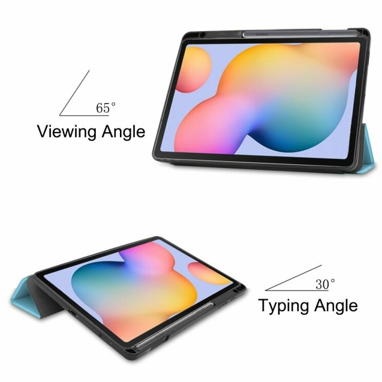 Чохол Deexe Smart Cover для Samsung Galaxy Tab S6 lite / S6 Lite (2022/2024) - Baby Blue: фото 3 з 9