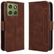 Чохол-книжка з кишеньками Deexe Wallet Stand для Motorola Edge 70 - Brown (402102Z)