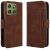 Чохол-книжка з кишеньками Deexe Wallet Stand для Motorola Edge 70 - Brown: фото 1 з 15