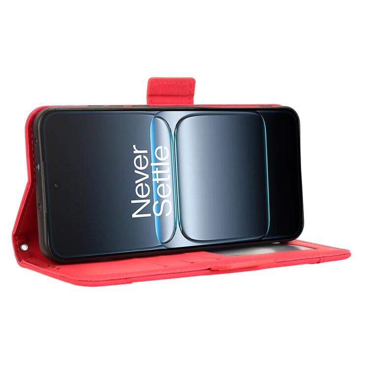 Чехол Deexe Wallet Stand для OnePlus Nord 5 / Ace 5 Ultra - Red: фото 6 из 15