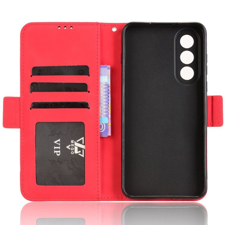 Чехол Deexe Wallet Stand для OnePlus Nord 5 / Ace 5 Ultra - Red: фото 4 из 15