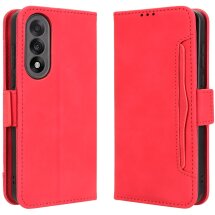 Чехол Deexe Wallet Stand для OnePlus Nord 5 / Ace 5 Ultra - Red: фото 1 из 15