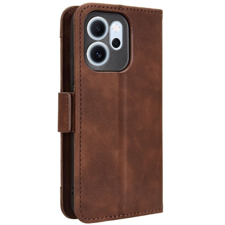 Чохол Deexe Wallet Stand для OPPO Reno 14 F/FS - Brown: фото 6 з 14