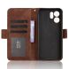 Чохол Deexe Wallet Stand для OPPO Reno 14 F/FS - Brown (388306Z). Фото 3 з 14