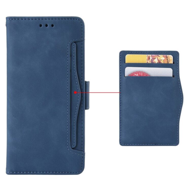 Чехол Deexe Wallet Stand для Realme C75 - Blue: фото 6 из 7