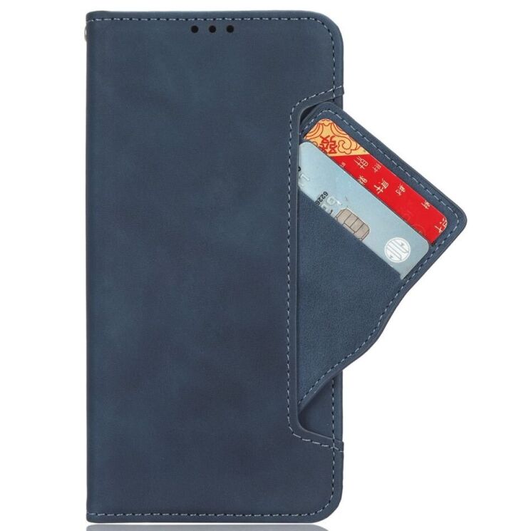 Чехол Deexe Wallet Stand для Realme C75 - Blue: фото 2 из 7