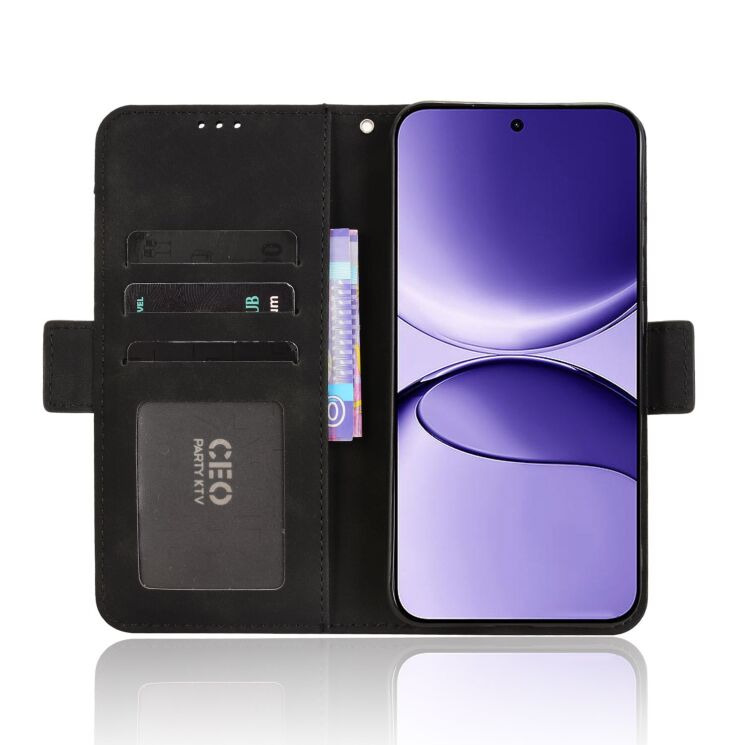 Чохол Deexe Wallet Stand для Xiaomi Poco F7 - Black: фото 6 з 13
