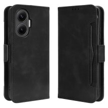Чехол Deexe Wallet Stand для Xiaomi Poco F7 - Black: фото 1 из 13