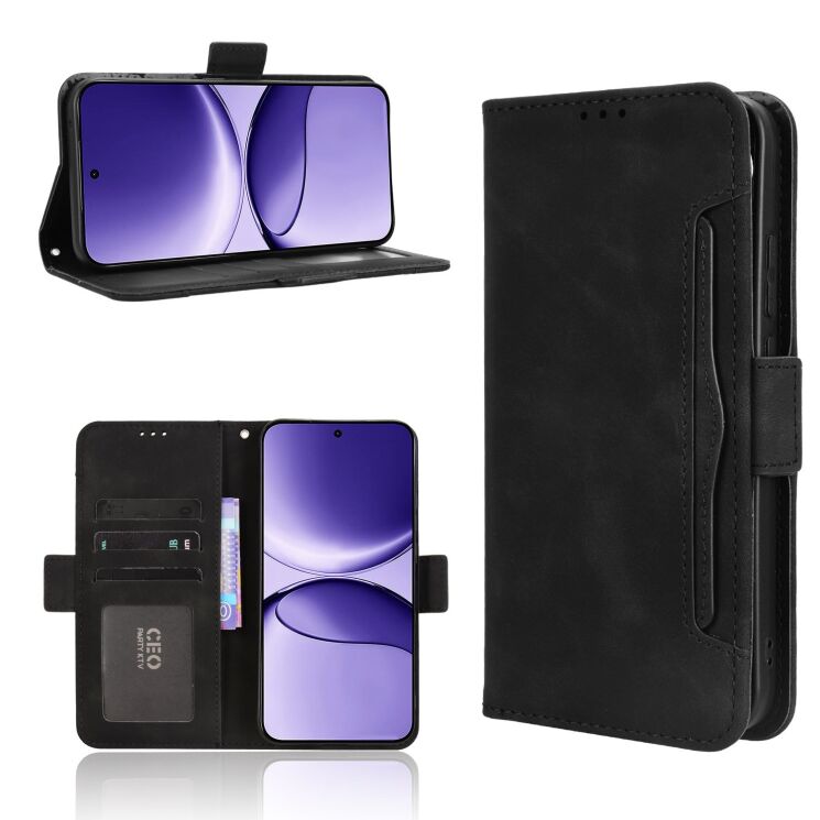 Чохол Deexe Wallet Stand для Xiaomi Poco F7 - Black: фото 2 з 13