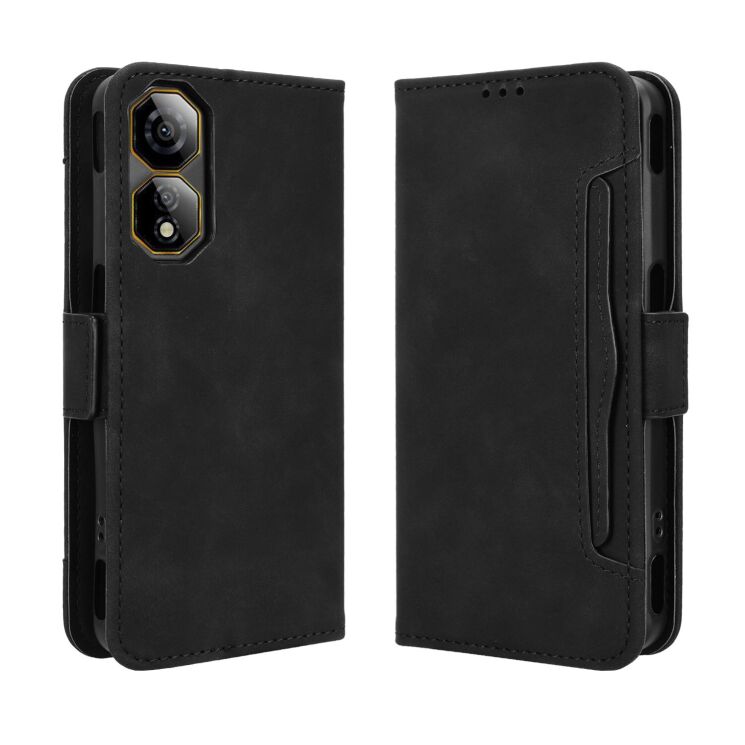 Чехол-книжка с кармашками Deexe Wallet Stand для ZTE Nubia Neo 2 - Black: фото 1 из 15