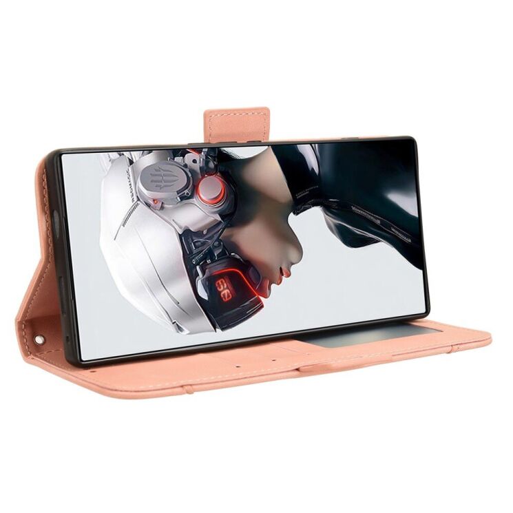 Чехол Deexe Wallet Stand для ZTE Nubia Red Magic 5G - Pink: фото 4 из 7