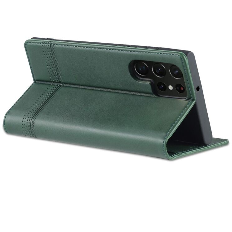 Чохол-книжка AZNS Classic Series для Samsung Galaxy S22 Ultra - Green: фото 8 з 11