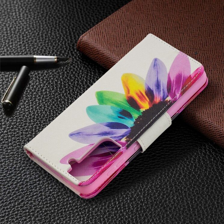 Чохол-книжка Deexe Color Wallet для Samsung Galaxy S21 (G991) - Flower: фото 6 з 9