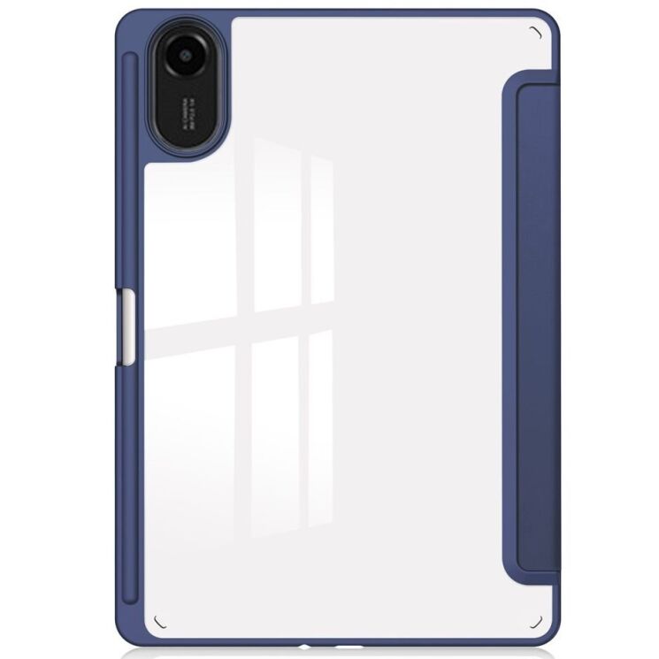 Чехол-книжка Deexe Crystal Back для Xiaomi Redmi Pad 2 - Dark Blue: фото 2 из 8